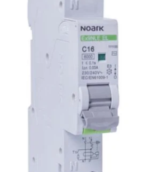 Noark 16 Amp MCB/RCD RCBO C Curve 1 Pole 6kA 30mA