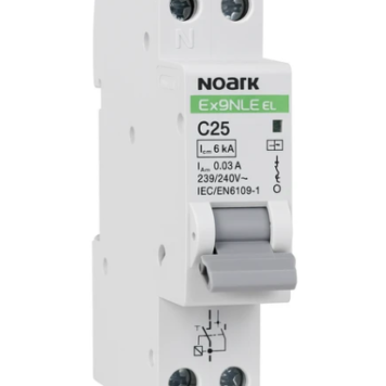 Noark 25 Amp MCB/RCD RCBO C Curve 1 Pole 6kA 30mA